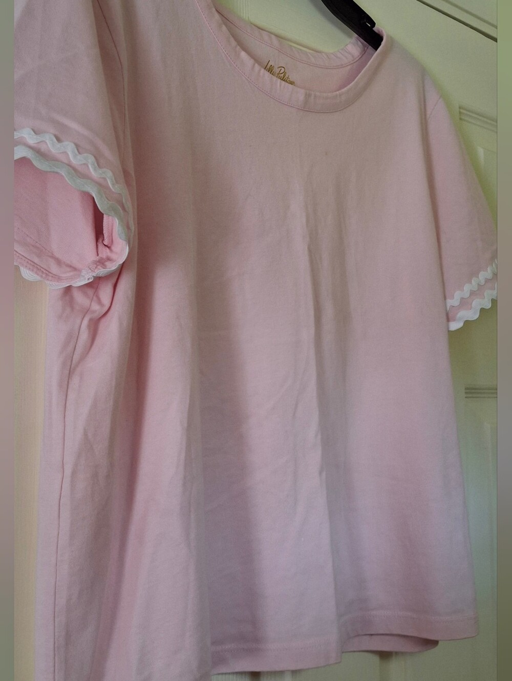 Lilly Pulitzer Clairmont Ric Rac Top In Pink Muse - Picture 2 of 14